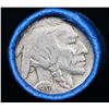 Image 2 : Buffalo Nickel Shotgun Roll in Old Bank Style '  Abbott Coin Counter' Wrapper 1937 & d Mint Ends