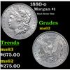Image 1 : 1880-o Morgan Dollar $1 Grades Select Unc