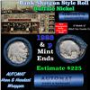 Image 1 : Buffalo Nickel Shotgun Roll in Old Bank Style '  Abbott Coin Counter' Wrapper 1926 & p Mint Ends