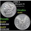 Image 1 : 1891-s Morgan Dollar $1 Grades Select Unc