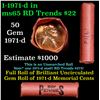 Image 1 : Shotgun Lincoln 1c roll, 1971-d 50 pcs Steel-Strong Wrapper.