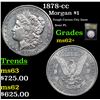 Image 1 : 1878-cc Morgan Dollar $1 Graded Select Unc By USCG