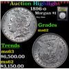 Image 1 : ***Auction Highlight*** 1896-o Morgan Dollar $1 Graded Select Unc By USCG (fc)
