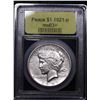 Image 4 : ***Auction Highlight*** 1921-p Peace Dollar $1 Graded Select+ Unc By USCG (fc)