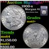 ***Auction Highlight*** 1900-s Morgan Dollar $1 Graded ms63+ By SEGS (fc)