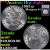 ***Auction Highlight*** 1882-p Morgan Dollar $1 Graded ms66+ By SEGS (fc)