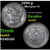 1889-p Morgan Dollar $1 Grades GEM Unc