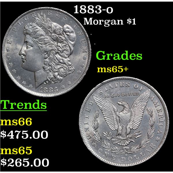 1883-o Morgan Dollar $1 Grades GEM+ Unc