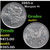 1883-o Morgan Dollar $1 Grades GEM+ Unc