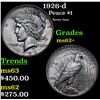 Image 1 : 1926-d Peace Dollar $1 Grades Select Unc