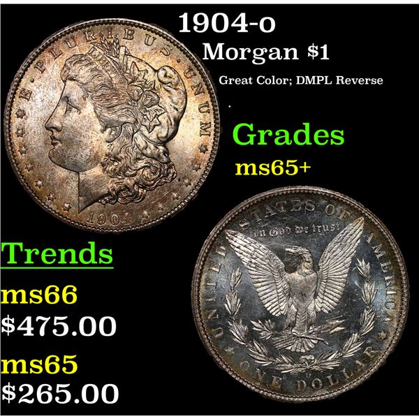 1904-o Morgan Dollar $1 Grades GEM+ Unc