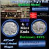 Image 1 : Buffalo Nickel Shotgun Roll in Old Bank Style '  Abbott Coin Counter' Wrapper 1936 & s Mint Ends