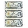 Image 1 : Lot 3 Bank of Canada $1 BCY in Sequence UNC