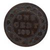 Image 1 : Canada - Victoria 1891 Large One Cent Coin VG