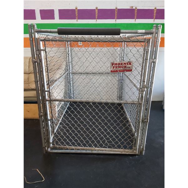Chain Link Dog Kennels 4 Feet Wide x 6 Feet Long x 5 Feet High - Includes Gate