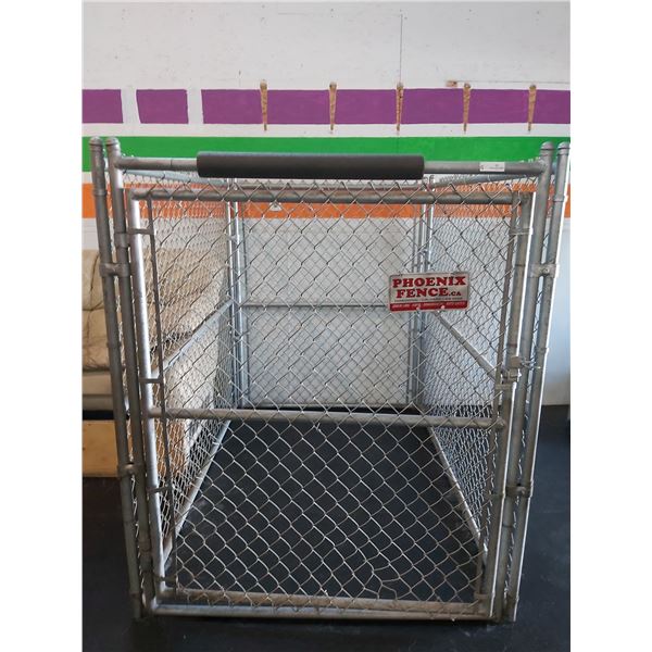 Chain Link Dog Kennels 4 Feet Wide x 6 Feet Long x 5 Feet High - Includes Gate