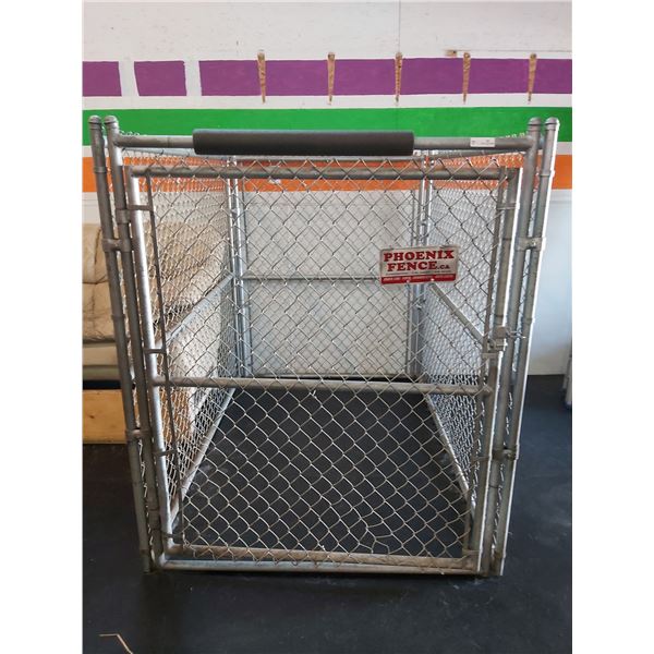 Chain Link Dog Kennels 4 Feet Wide x 6 Feet Long x 5 Feet High - Includes Gate