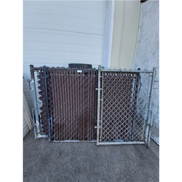 3 Chain Link Gates 1 Gate 32 Inches x 48 inches, other 2 Gates are 60 Inches x 48 inches