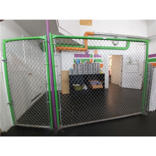 1 Chainlink Section & Gate -Gate is 3 Feet Wide x 6 Feet High & Section is 7 Feet Wide x 6 Feet High