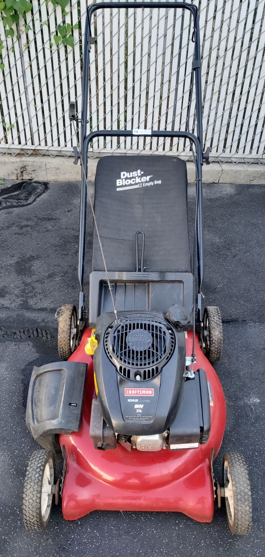 Craftsman Gasoline 16" rear Bag Lawn Mower 5 Horsepower Engine Model