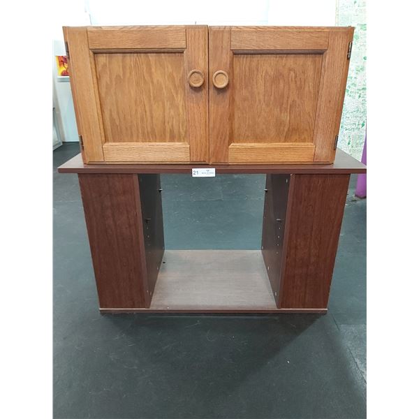 TV Stand  36 Wide x 20 High x 16 Deep & Storage Cabinet