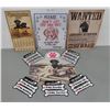 Image 1 : 4 Tin Dog Signs and 11 Magnets