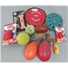Image 1 : 12 Assorted Dog Toys & Fabric Basket