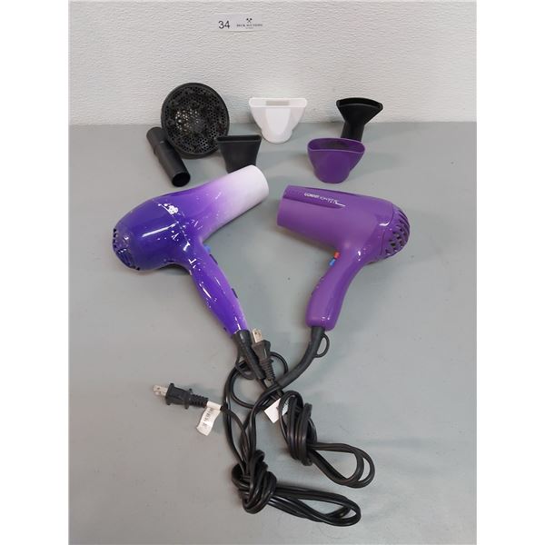 2 Hand Held Fur Dryers & Accessories
