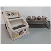 Image 1 : Up & Under Portable Doggy Steps, 2 Bowls & Bowl Holder