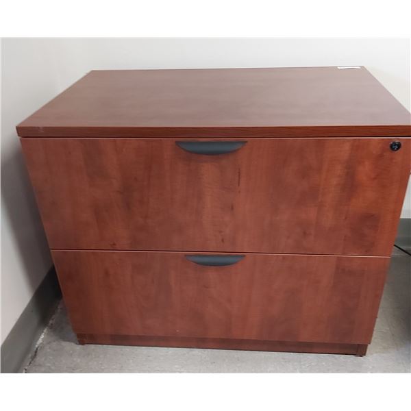 2 Drawer Filing Cabinet (Matches Lot #44) with Hangers 36 Wide x 22 Deep x 29 High