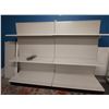 Image 1 : Gondola Shelving Unit - 8 Feet Wide x 1 Foot Deep x 6 Feet High, & 8 Shelves & 50 Hooks