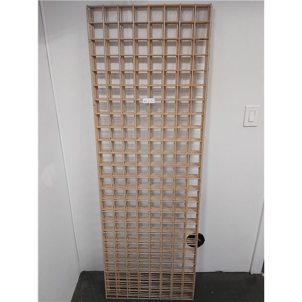 5 Tan Grid Wall Panels - 2 Feet Wide x 6 Feet High