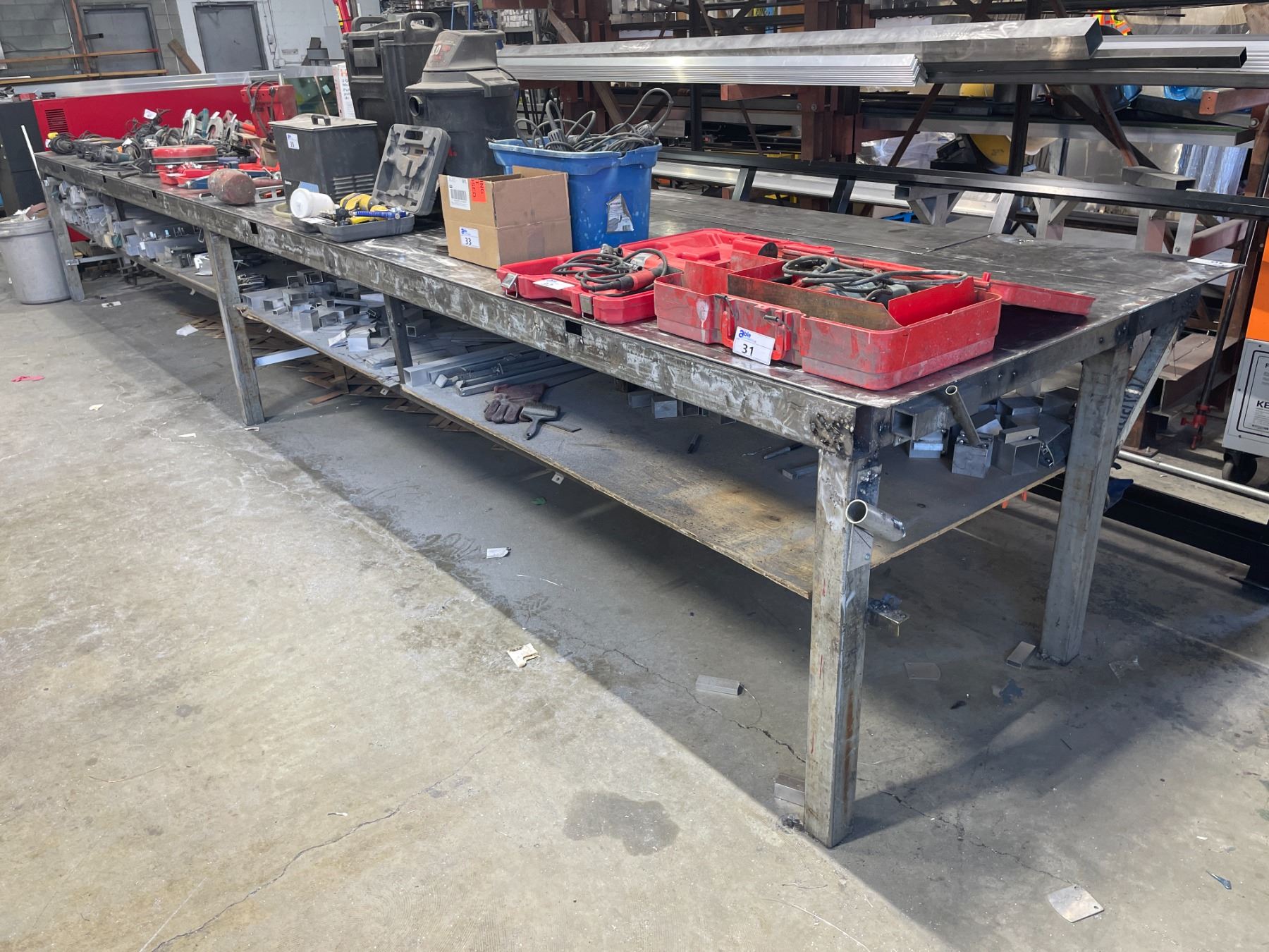 Two Tier Server Workbench HEAVY DUTY TWO TIER METAL WORKBENCH APPROX ( 22' 4