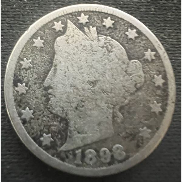 1898 Liberty V Nickel VF