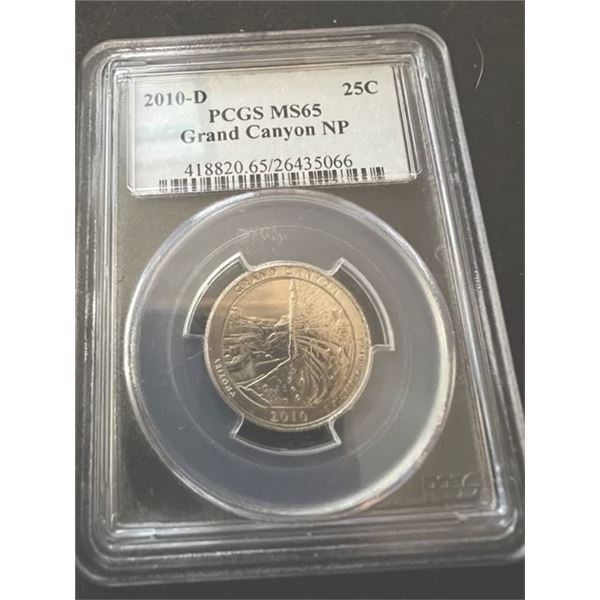 2010 D Grand Canyon NP Quarter 25c PCGS MS65