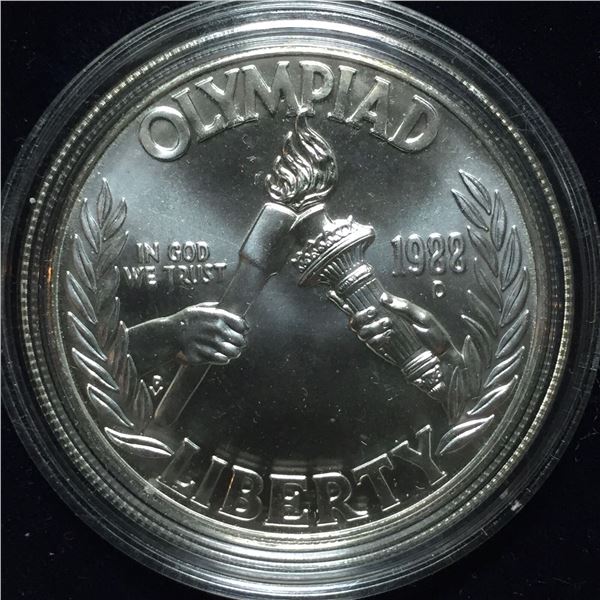 1988-D Denver Mint- Seoul Olympiad Commemorative 90% Silver Dollar BU MS-69