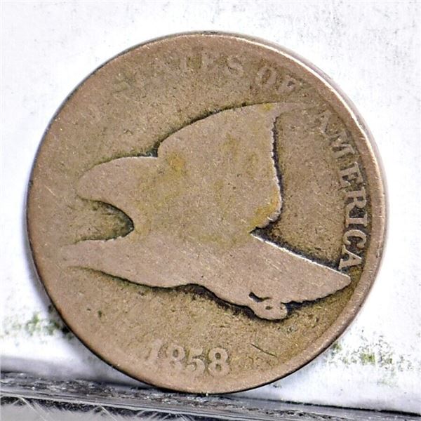 1858 Flying Eagle Cent - Large Letters - AG3