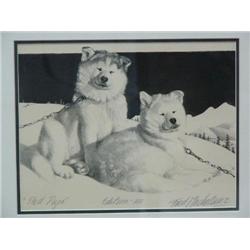 Machetanz stone lithograph,  Min bid is $1150