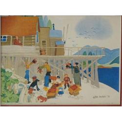 Rie Munos print,  Min bid is $350