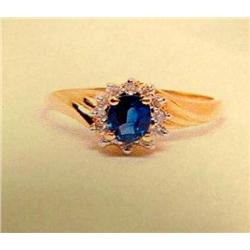 Sapphire and Diamond Lady's Ring