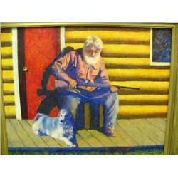 Original Oil Painting by Fred Machetanz