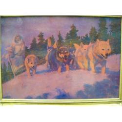 Original Oil Painting by Fred Machetanz