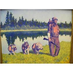 Original Oil Painting by Fred Machetanz