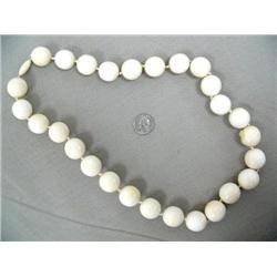Ivory bead necklace