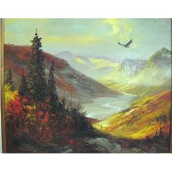 Original Oil Painting by Henne  Min. Bid $1800