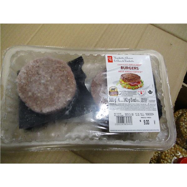 SHELF PULLS (AS IS):  BURGERS (568G) - PER PACKAGE