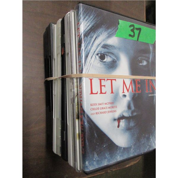 BUNDLE OF 10 ASSORTED DVD'S INCLUDING PETER PAN, BLOW, ETC