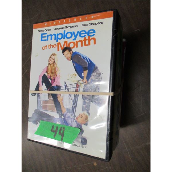 BUNDLE OF 10 ASSORTED DVD'S INCLUDING SHARE & SCARE, YOGA BURN, ETC