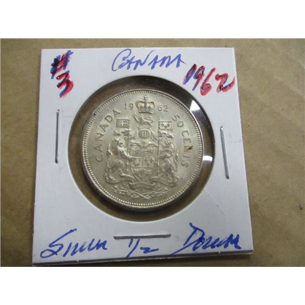 1962 CANADA SILVER HALF DOLLAR