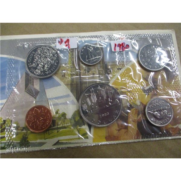 1980 PROOF CANADA MINT SEALED COIN SET